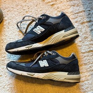 Men’s New Balance W991NV - made in UK navy UK7